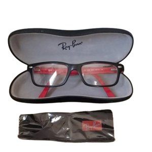 Ray-ban Junior Red and Black Eyeglass Frames for‎ Kids. Selling as frames…